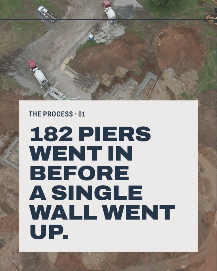 182 piers before a single wall, slide 1 of 6