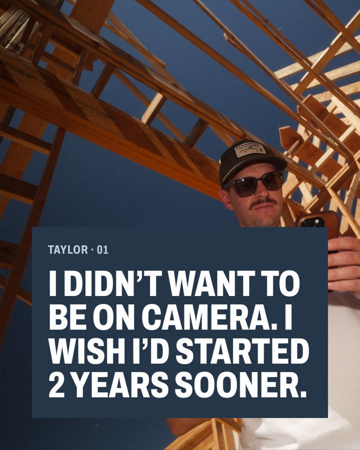 Why Taylor got on camera, slide 1 of 5