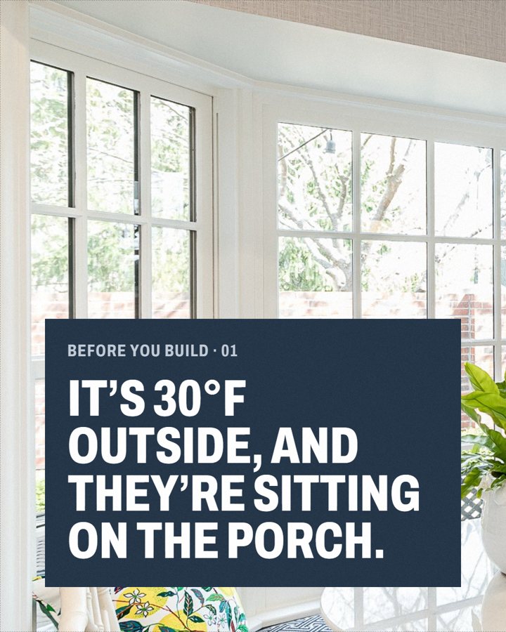 A porch in January, slide 1 of 5